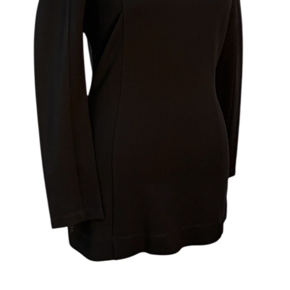 Theory Crepe Tunic Top with Hidden Zipper Sleeves | S - Picture 6 of 13